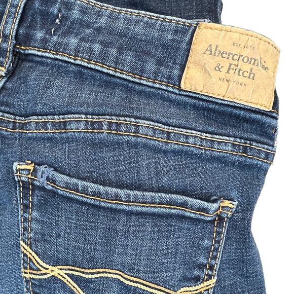 Abercrombie Fitch Jeans Womens Size 2 Inseam 36.5 Skinny Dark Wash Denim - Picture 8 of 8